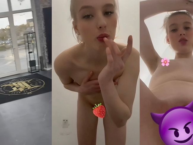 Extrem geiler Friseurbesuch mit KleineMaja..