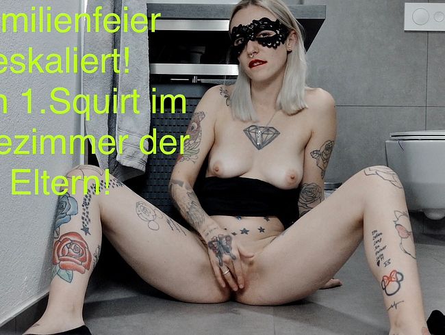 DirtyAddel: Bin Ich so Notgeil?? Mein 1. Squirt im Bad der Eltern!