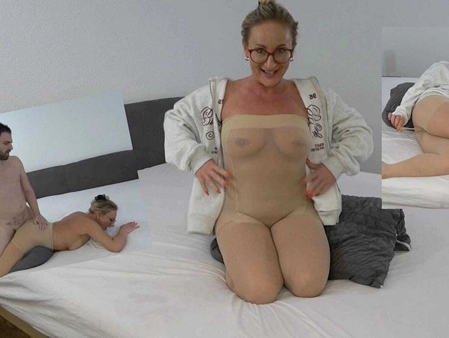 Studentin-Aneta macht ein spezielles Nylon Experiment