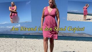 SweetSusiNRW pisst einfach in den Sand