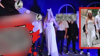 Blondes Teen Girl macht aus der Hochzeit einen Gangbang bei Bikergirl-97
