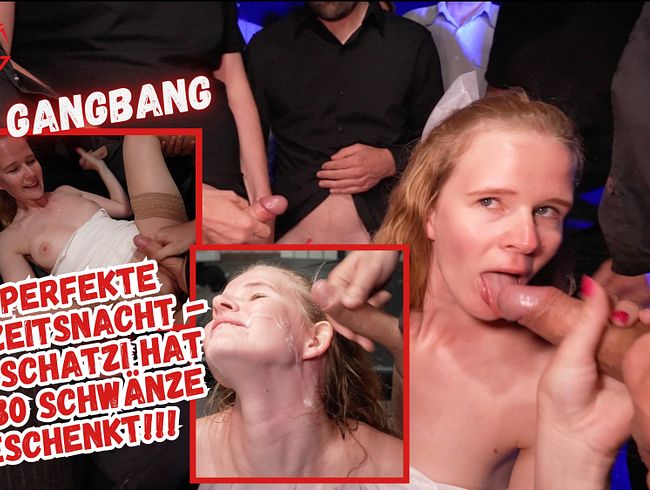 Blondes Teen Girl macht aus der Hochzeit einen Gangbang bei Bikergirl-97