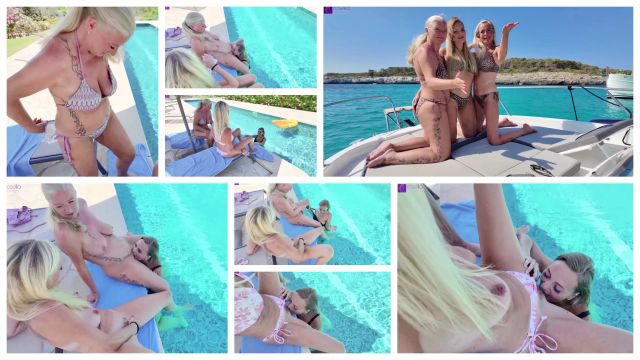 Mit einer feuchten Pussy am Pool @ Rosella Extrem