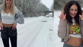 Sue_Nova pisst erstmal in den Schnee