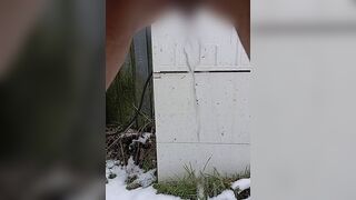 HungrigesBiest pisst in den Schnee