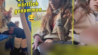 Geht das zu weit? TV-Helena-Kimberly wixxt in den Öffis