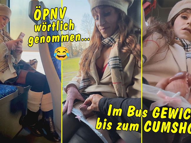 Geht das zu weit? TV-Helena-Kimberly wixxt in den Öffis