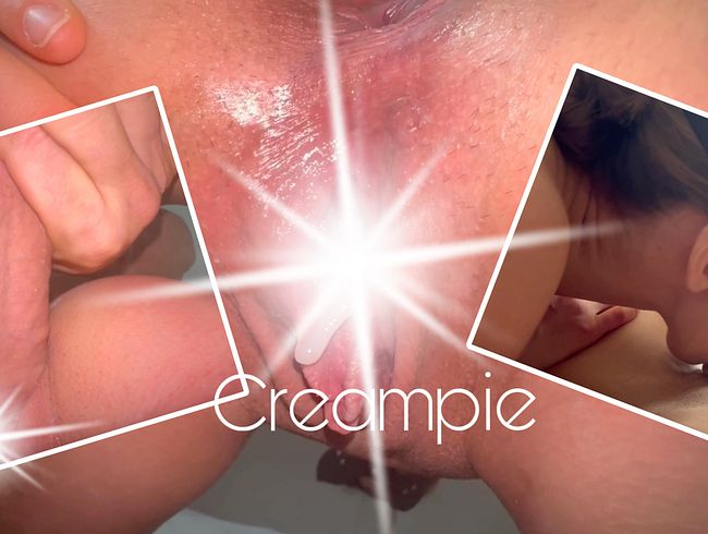 Gym-Slave steht auf Creampie Besamung