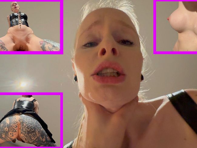 Emma_Wolf zeigt sich in Leder als Wichsvorlage
