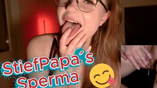 TinyEmily: Stief Papas Sperma ist einfach das Beste!!