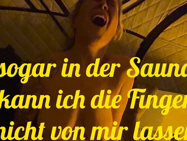 UschiBAVARIA fingert sich selbst in der Sauna