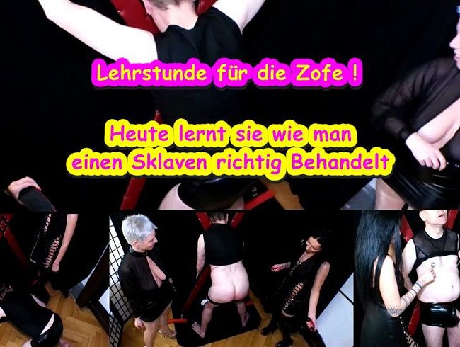 MelissaDeluxe erzieht mit ihrer Freundin den Sklaven