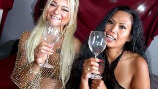 Andy-Star hat einen Spermacocktail für Cathaleya und Nicci