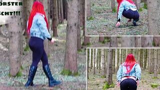 Iron-desire: Solofick im Wald! Förster bespannert mich