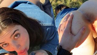 LeMaSnuSnu lässt sich beim Picknick ohne Kondom bumsen