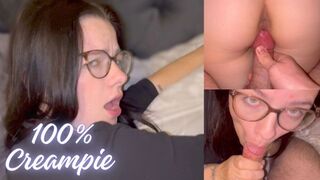 Roxi-black genießt den ersten Creampie in der neuen Wohnung