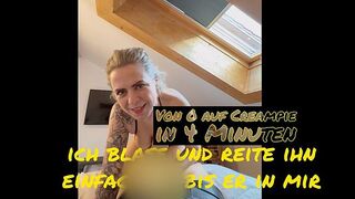 UschiBAVARIA bekommt einen Quickie mit Creampie