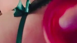 Dildo blasen über Kopf mit Beauty Diva