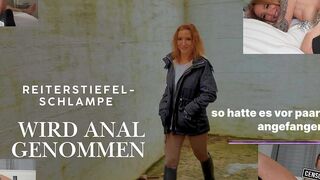 Schlampe in Reitstiefel wird zum 1. Mal in den Arsch gefickt [Sexy-Rachel]