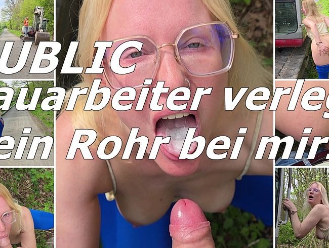 Bauarbeiter fickt BLONDE HEXE auf der Baustelle