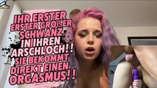 Süßes Teeny hat zum 1. Mal einen großen Schwanz in der Arschfotze (ChrisLiam)