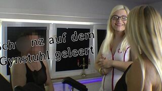 SweetSusiNRW - Schwanz leersaugen auf dem Gynstuhl