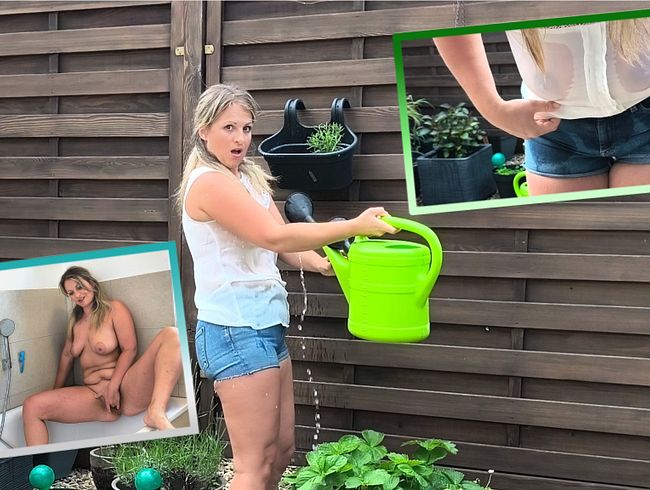 Bei der Gartenarbeit wurde es nass @ SexyMilfDiana