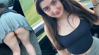 LeahSnuSnu hat einen geilen Outdoor Auto Fick