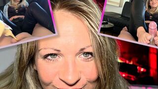 Blasen ohne Hände mit SexyMilfDiana auf dem Sofa