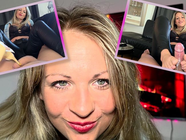 Blasen ohne Hände mit SexyMilfDiana auf dem Sofa