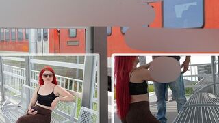 Iron_desire gibt am Bahnhof einen Blowjob