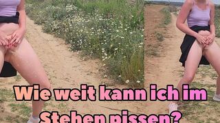 itspinkmelina - Pissen im Stehen! Wie weit reicht der Strahl?