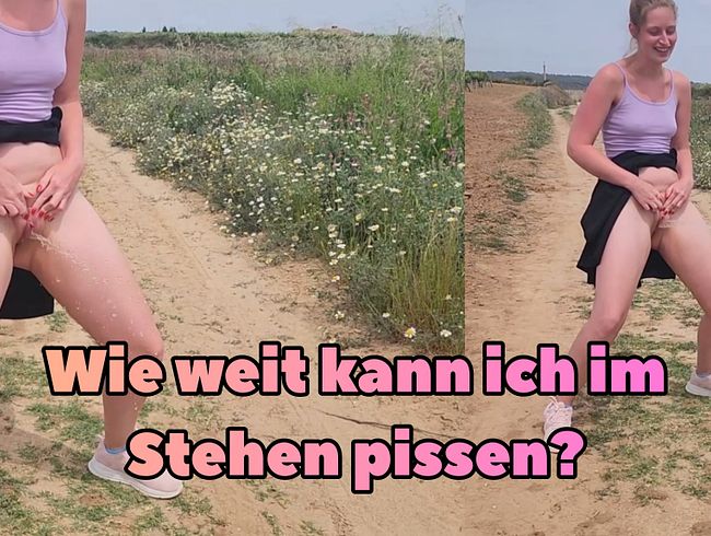 itspinkmelina - Pissen im Stehen! Wie weit reicht der Strahl?
