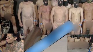 Ashley Cum Star beim heftigen Massen Gangbang