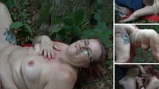 MrsEssen7471: Outdoor erwischt worden und ihn einfach AO ficken lassen