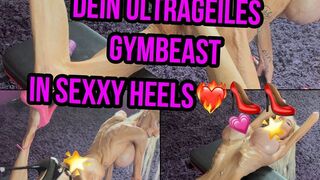 Sexxy-Angie ist das Gym Bunny in High Heels