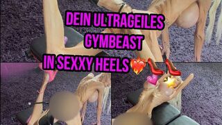 Sexxy-Angie ist das Gym Bunny in High Heels