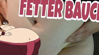 xxxbigboobslayla zeigt ihren dicken Schwabbelbauch