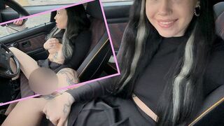 Parkplatz Premiere von Cassandra-Clasen! Gleich beim 1. Mal erwischt worden?