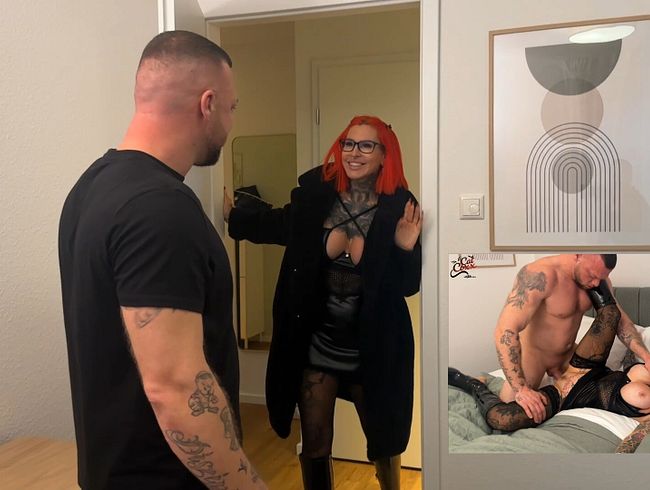 Hausbesuch! CAT-COXX wird von Fan Jojo richtig hart rangenommen