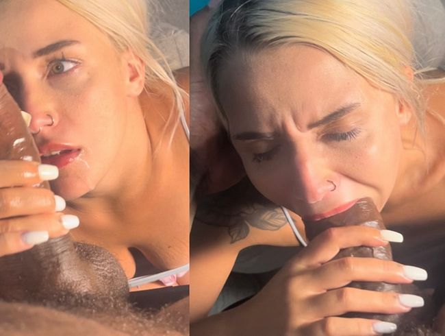 JuicyLeni bläst den riesigen BBC bis er kommt