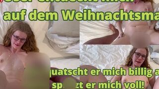 Frecher User quatscht mich auf dem Weihnachtsmarkt an! BIKERGIRL-97 wird gefickt & vollgerotzt