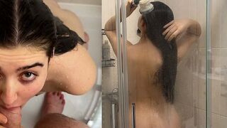 Leah-Snu-Snu - Ich schließe die Badezimmertür nicht ab & bekomme einen Creampie unter der Dusche