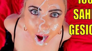 Daynia zeigt ihre geilsten Sperma Gesichter