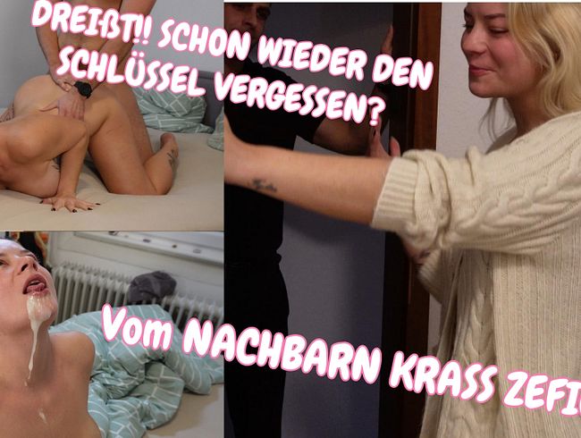 Anna Lena Sofia: Schlüssel vergessen... Nachbar zerfickt mich frech