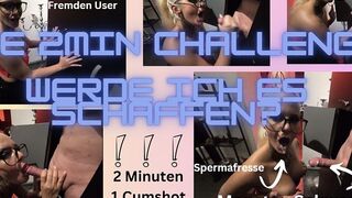 Schaffe ich es ihn in 2 Min. zum spritzen zu bringen? @ Nicix-Fetish