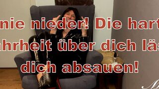 Miss Doertie @ Hinknien und spritzen während ich dir die harte Wahrheit über dich erzähle