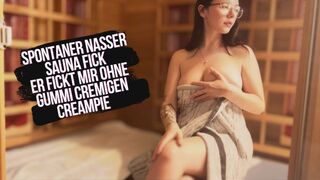 MarieKaefer lässt sich blank in der Sauna bumsen