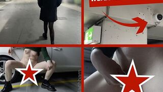Geile Nachbarn pisst im Parkhaus vor deinen Augen