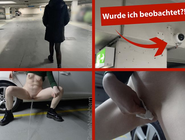Geile Nachbarn pisst im Parkhaus vor deinen Augen